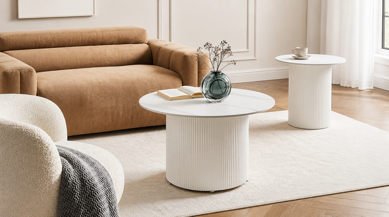 Bout de canapé moderne épuré – table d'appoint contemporaine pour salon design