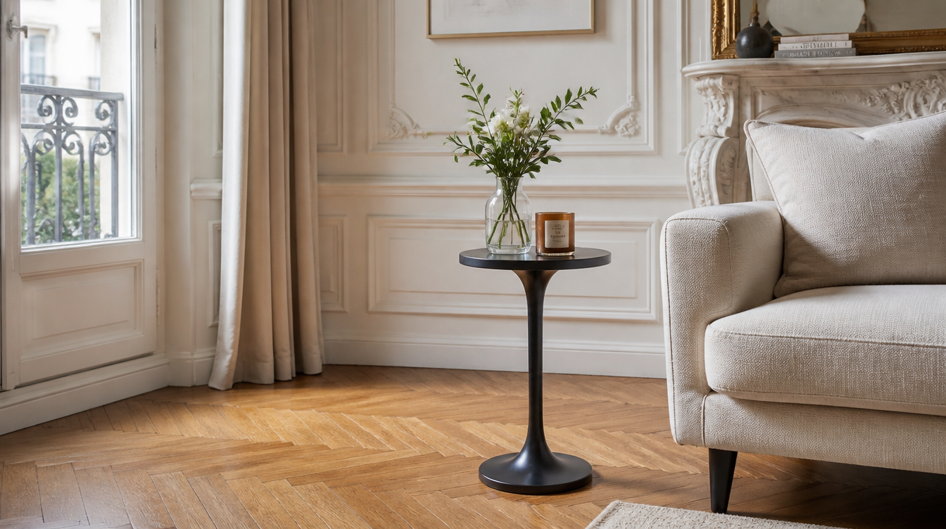 Bout de canapé 40 cm polyvalent – table d'appoint format 40cm pour tout salon