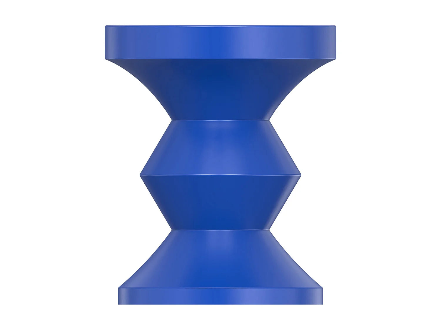 Bout de canapé en métal bleu brillant – ZAFFRE