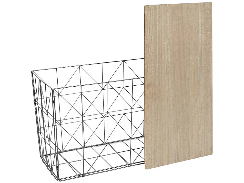 Bout de canapé pliable filaire plateau bois – TWIST