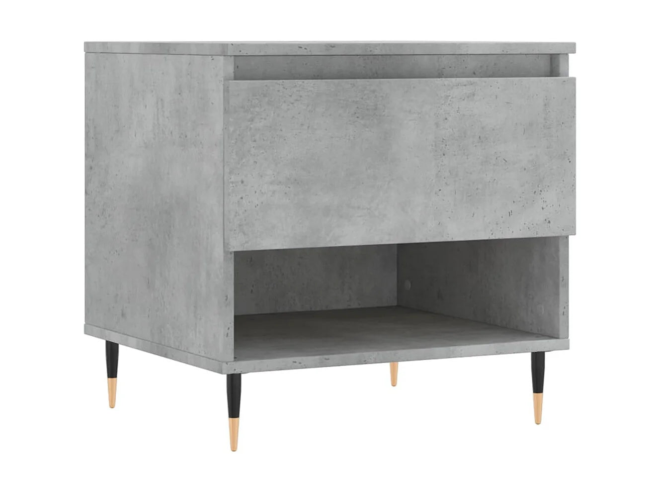 Lot de 2 bouts de canapé gris béton avec tiroir – CEMVA