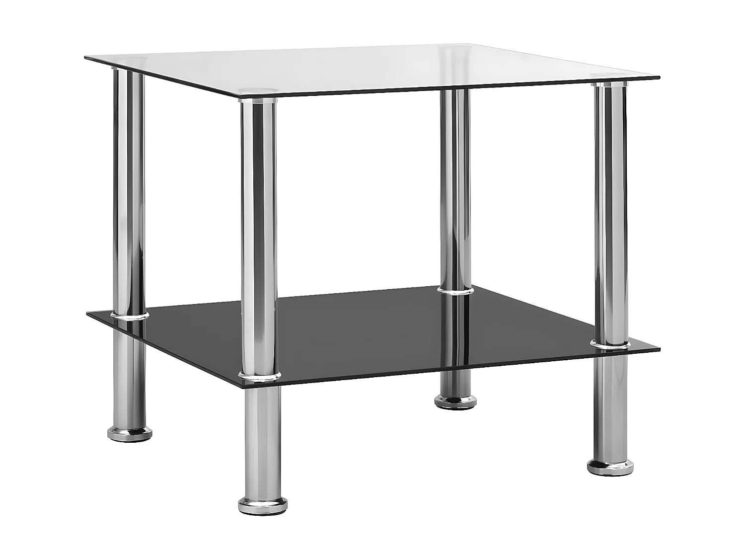 Bout de canapé en verre trempé transparent – LIORA