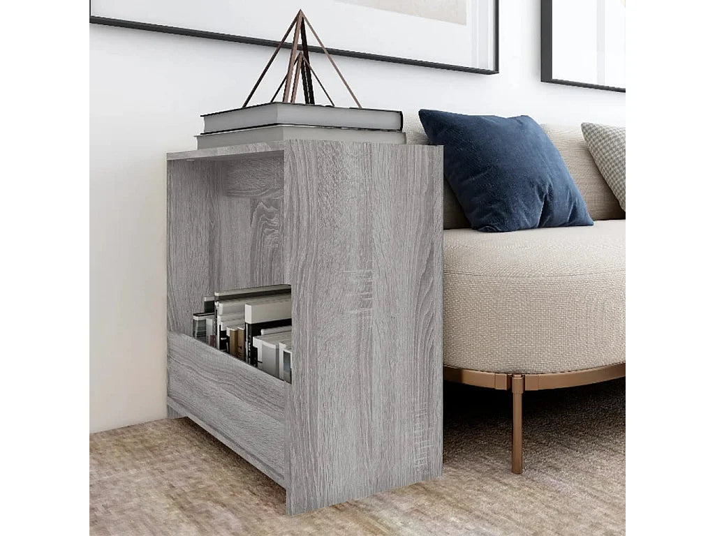 Bout de canapé en bois gris sonoma rustique – SENOMA