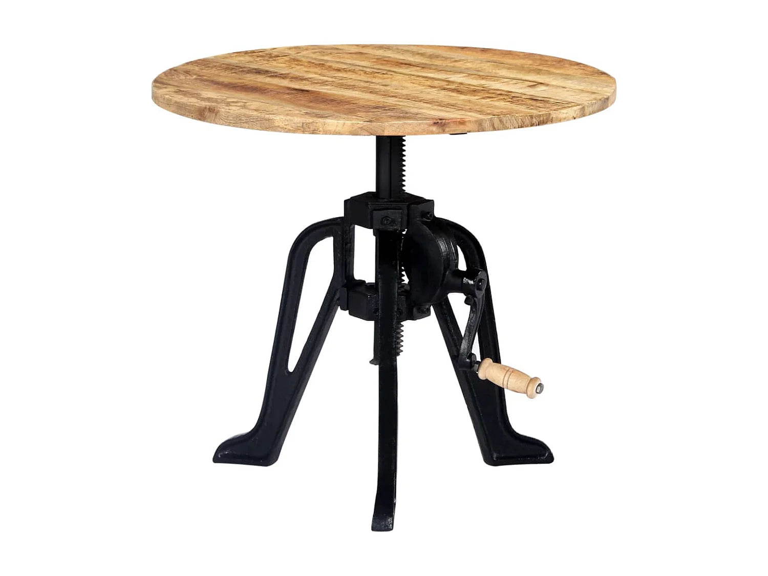 Bout de canapé bois de manguier et fonte marron – TALWAR
