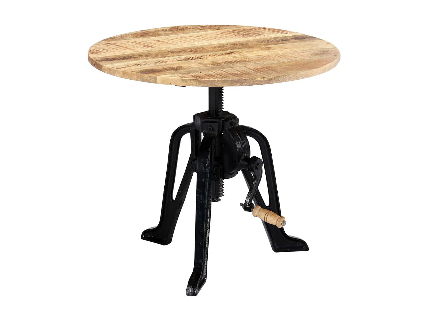 Bout de canapé bois de manguier et fonte marron – TALWAR