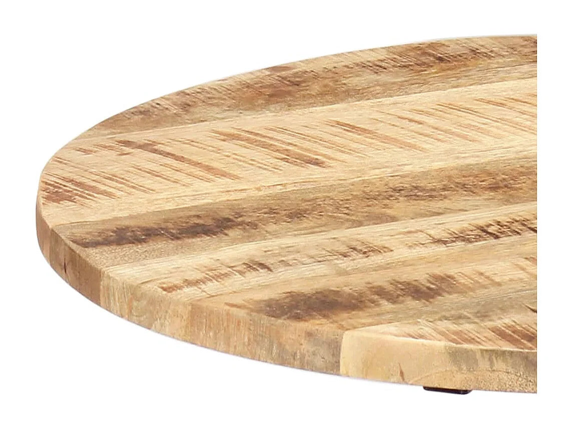 Bout de canapé bois de manguier et fonte marron – TALWAR