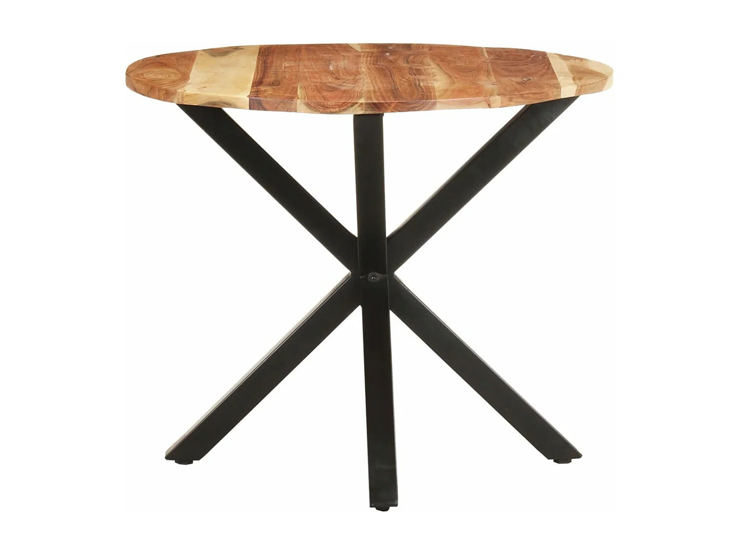 Bout de canapé carré en acacia massif marron – ACALI