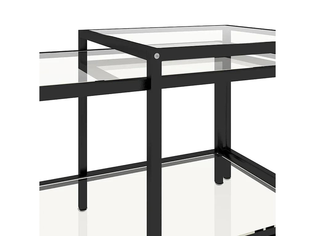 Bouts de canapé gigognes en verre trempé – DUETTA
