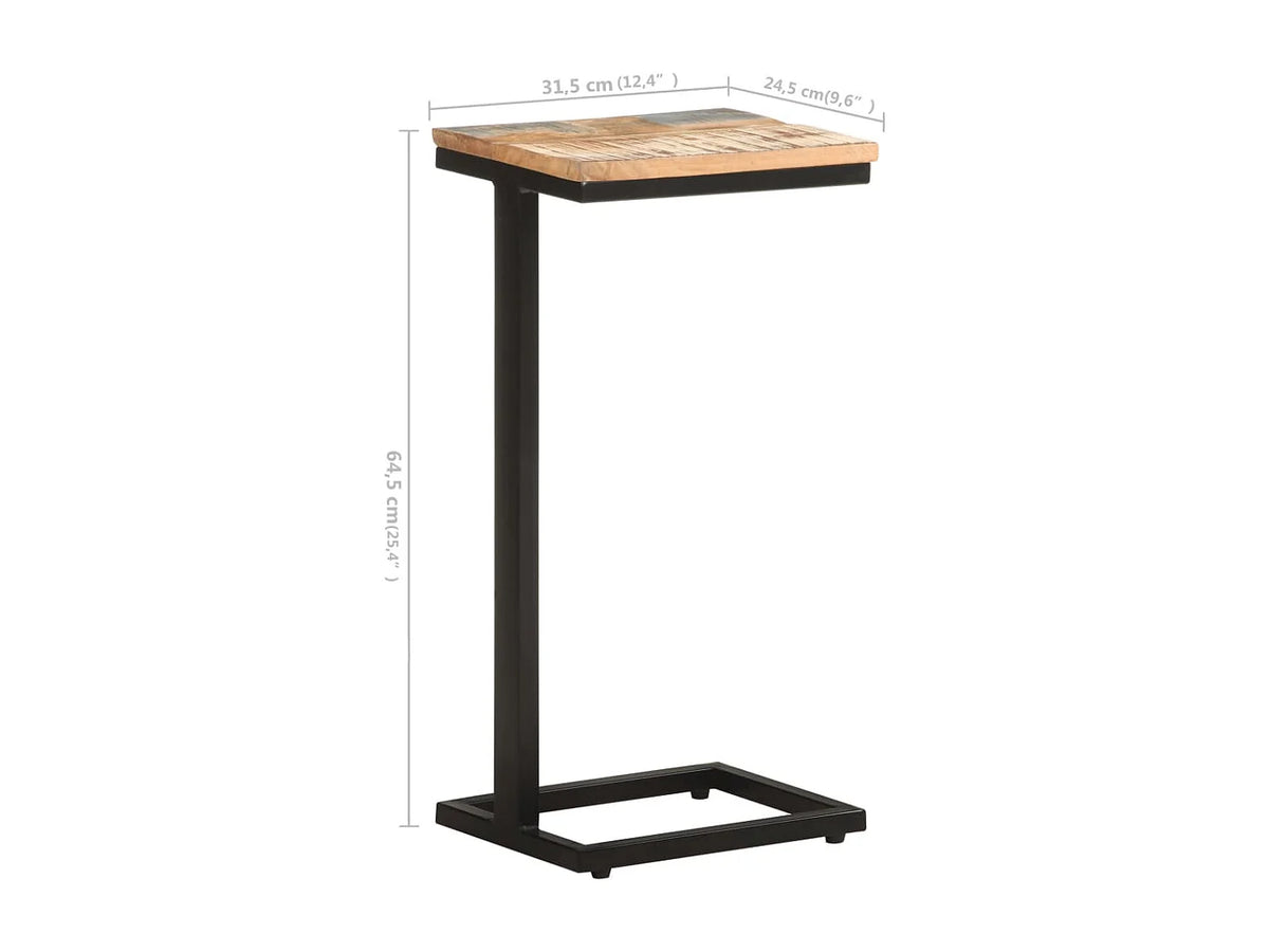 Bout de canapé bois de récupération marron – FERRO