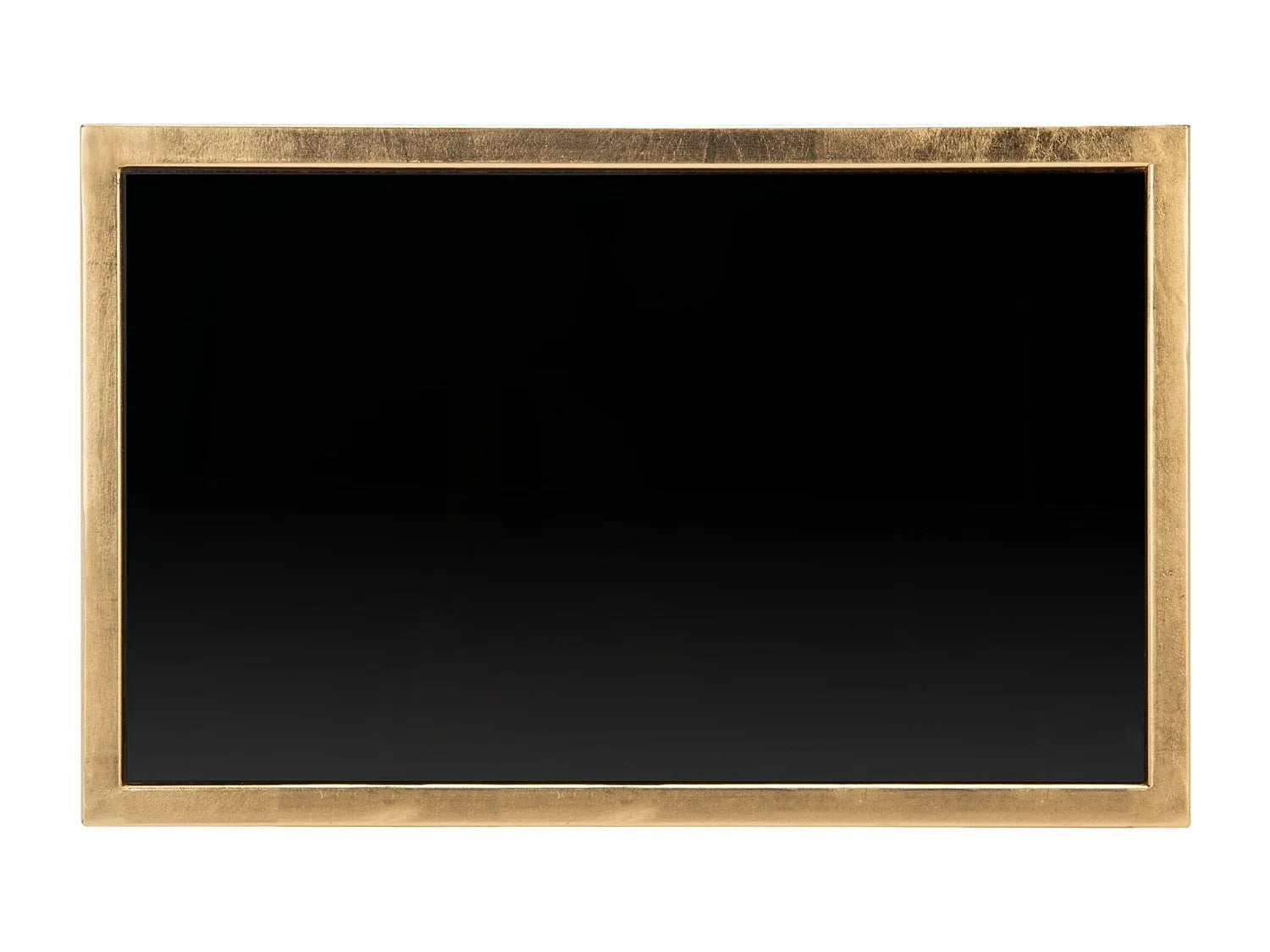 Bout de canapé géométrique verre noir et or – VESPER