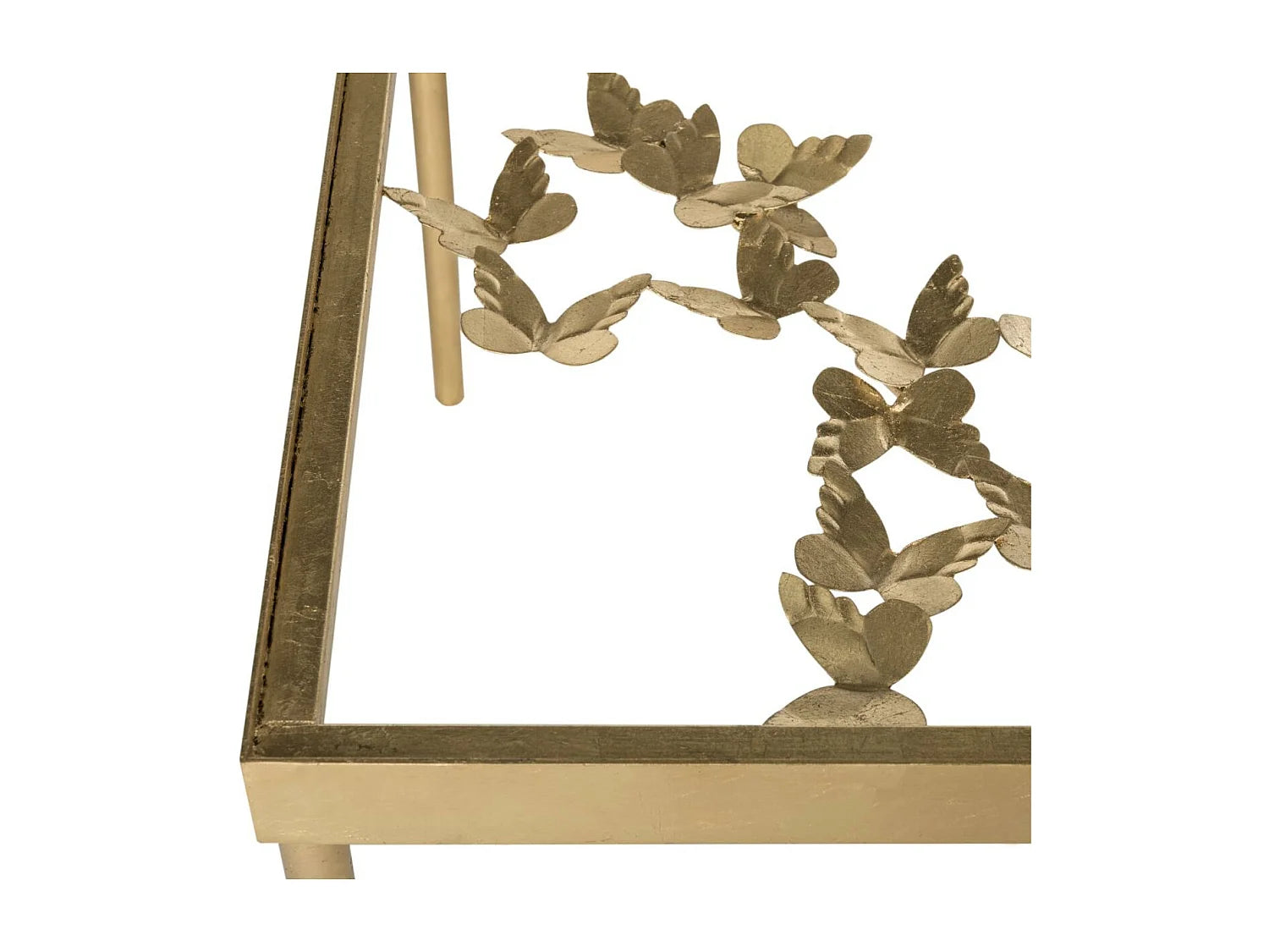 Bout de canapé doré et transparent design – RUTHA