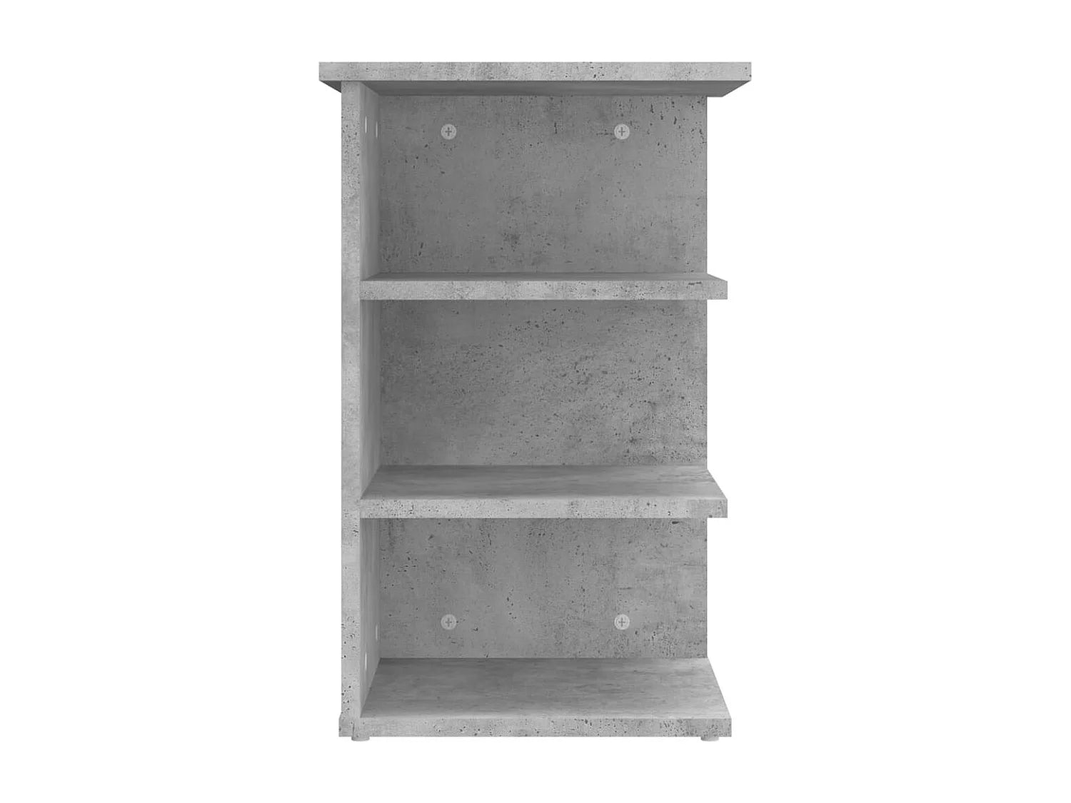 Bout de canapé gris béton 3 étagères – CENDRE