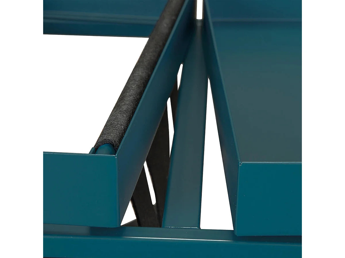 Bout de canapé en métal bleu turquoise – AQUATO