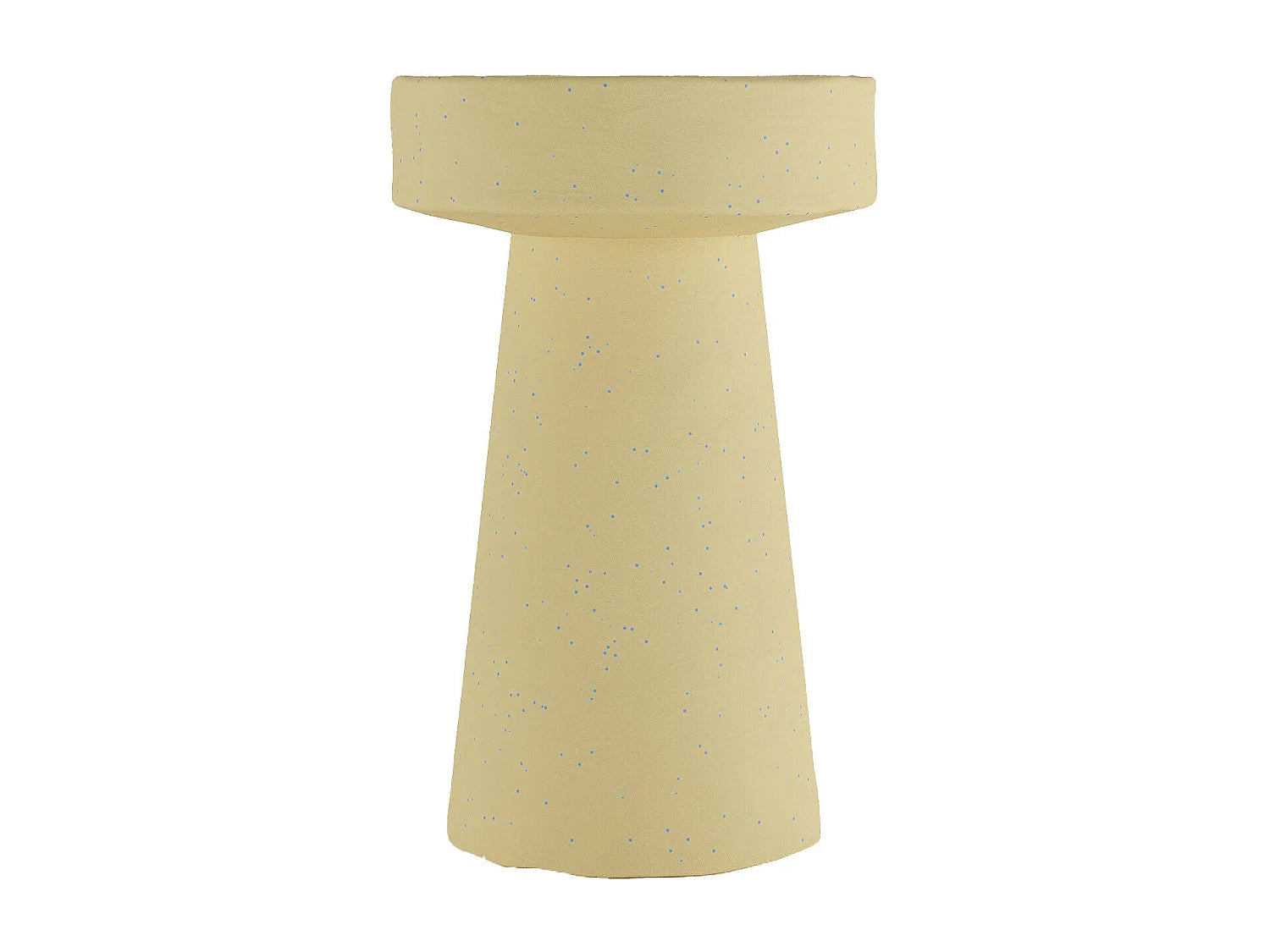 Bout de canapé rond design en magnésie bleu – GALÉA