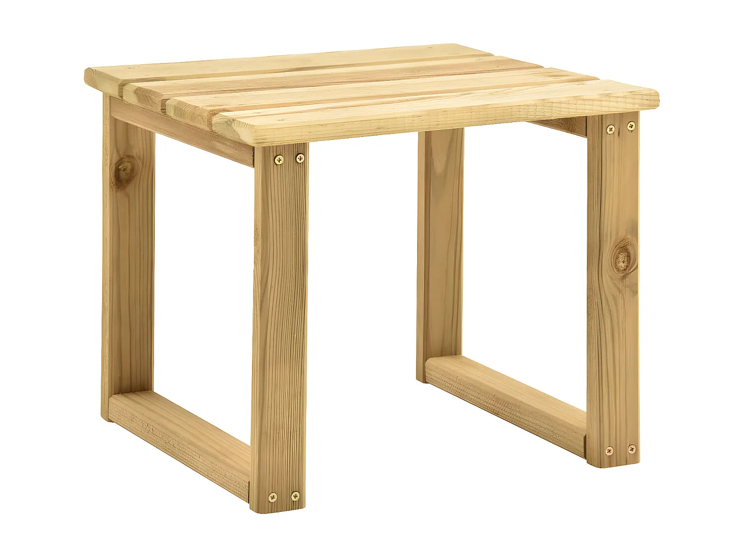 Bout de canapé en bois de pin vert pour extérieur – PINVER