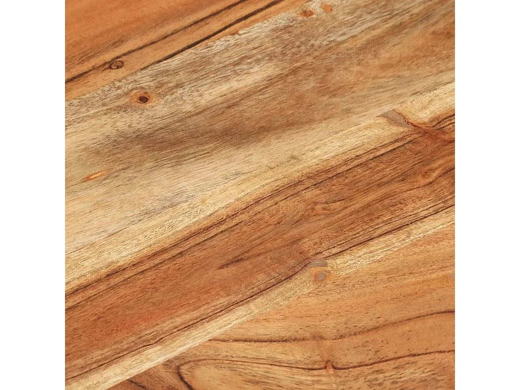 Bout de canapé carré en bois massif d'acacia – TORSADE