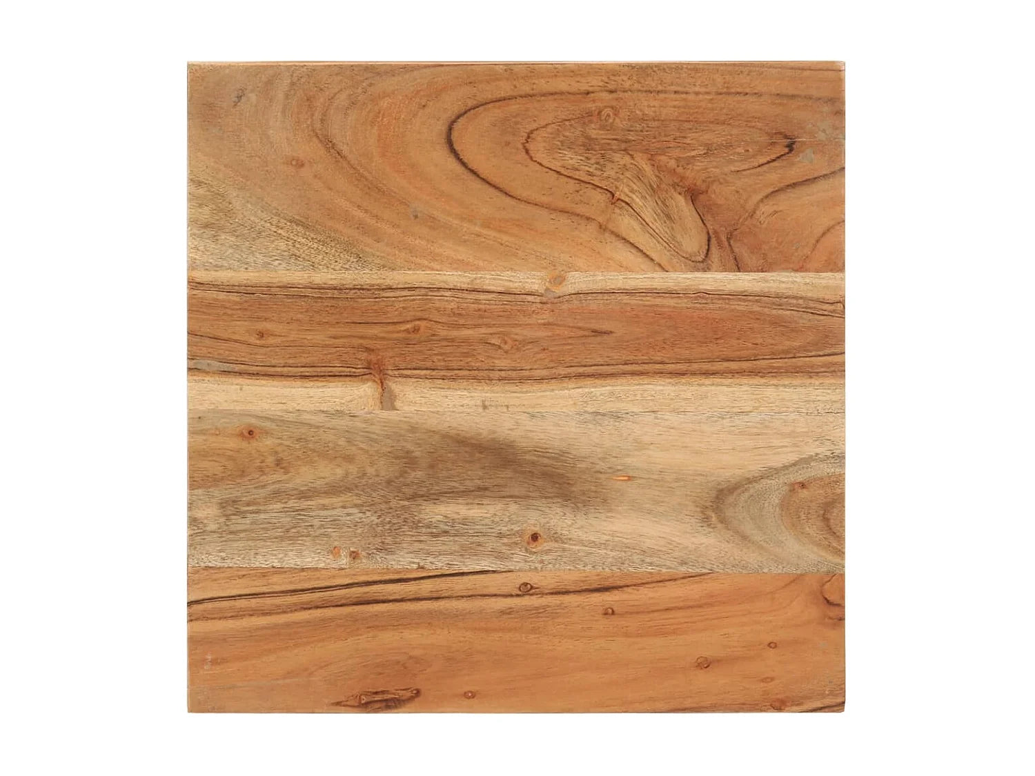 Bout de canapé carré en bois massif d'acacia – TORSADE