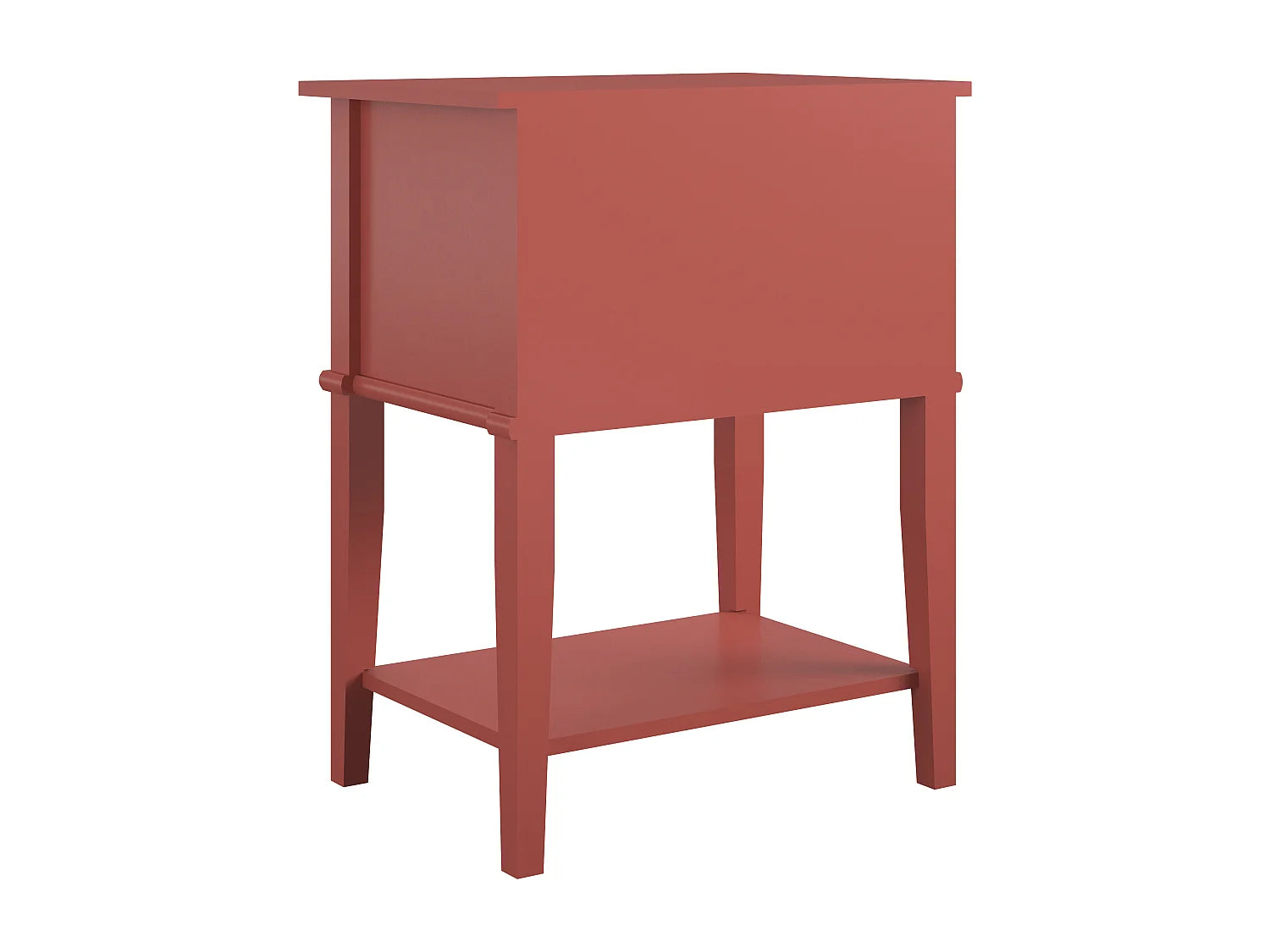 Bout de canapé haut terracotta avec tiroirs – FRANKO