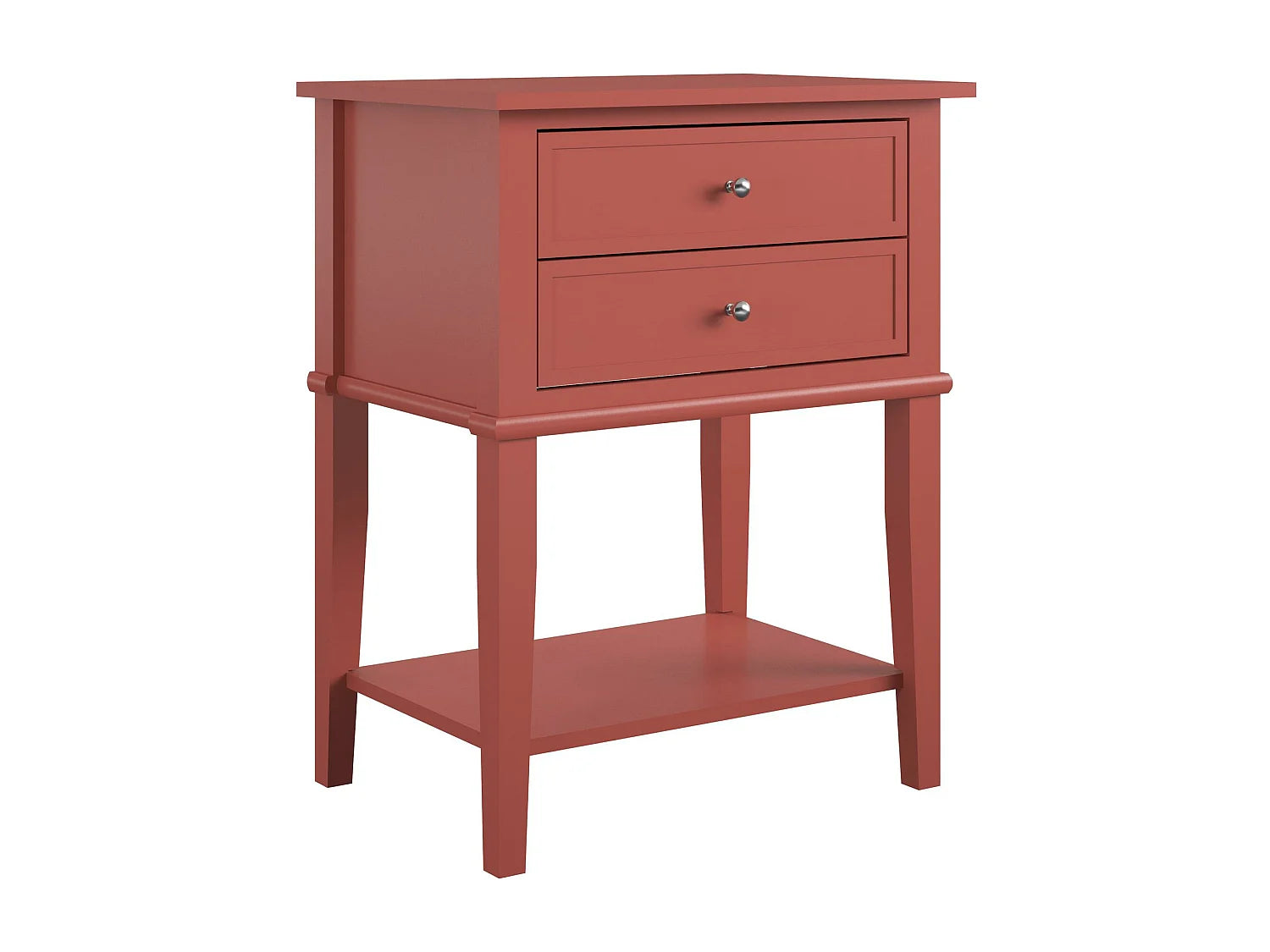 Bout de canapé haut terracotta avec tiroirs – FRANKO