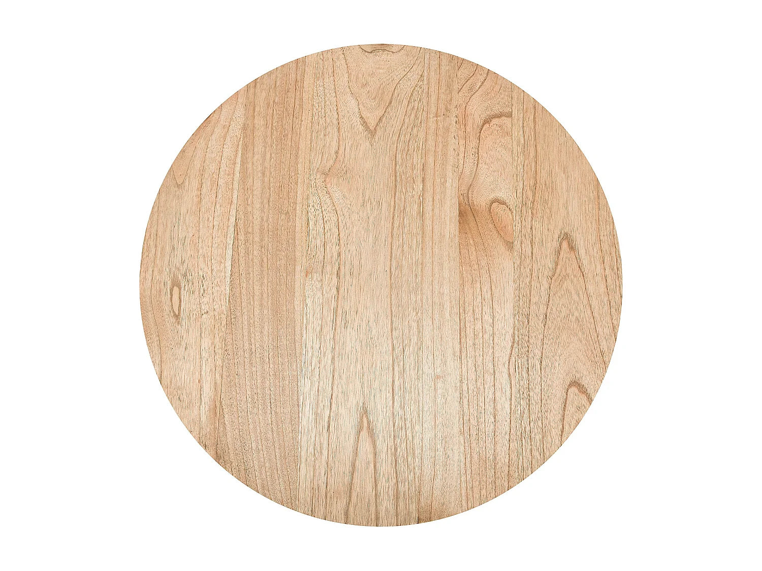Bout de canapé haut rond en bois naturel – CAMPA