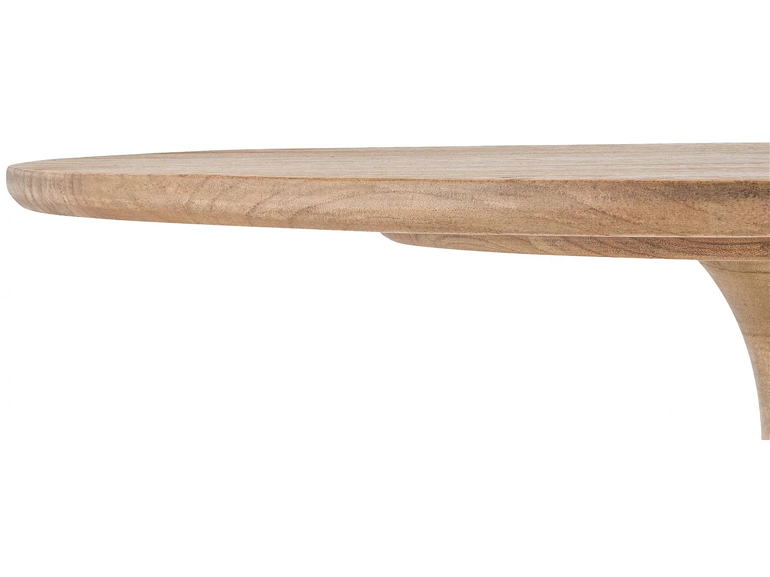 Bout de canapé haut rond en bois naturel – CAMPA