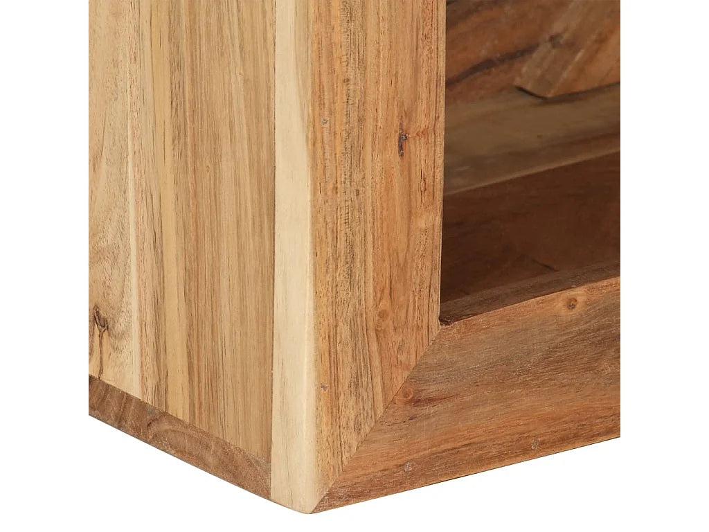 Bout de canapé tabouret en acacia massif – MOKAÏ