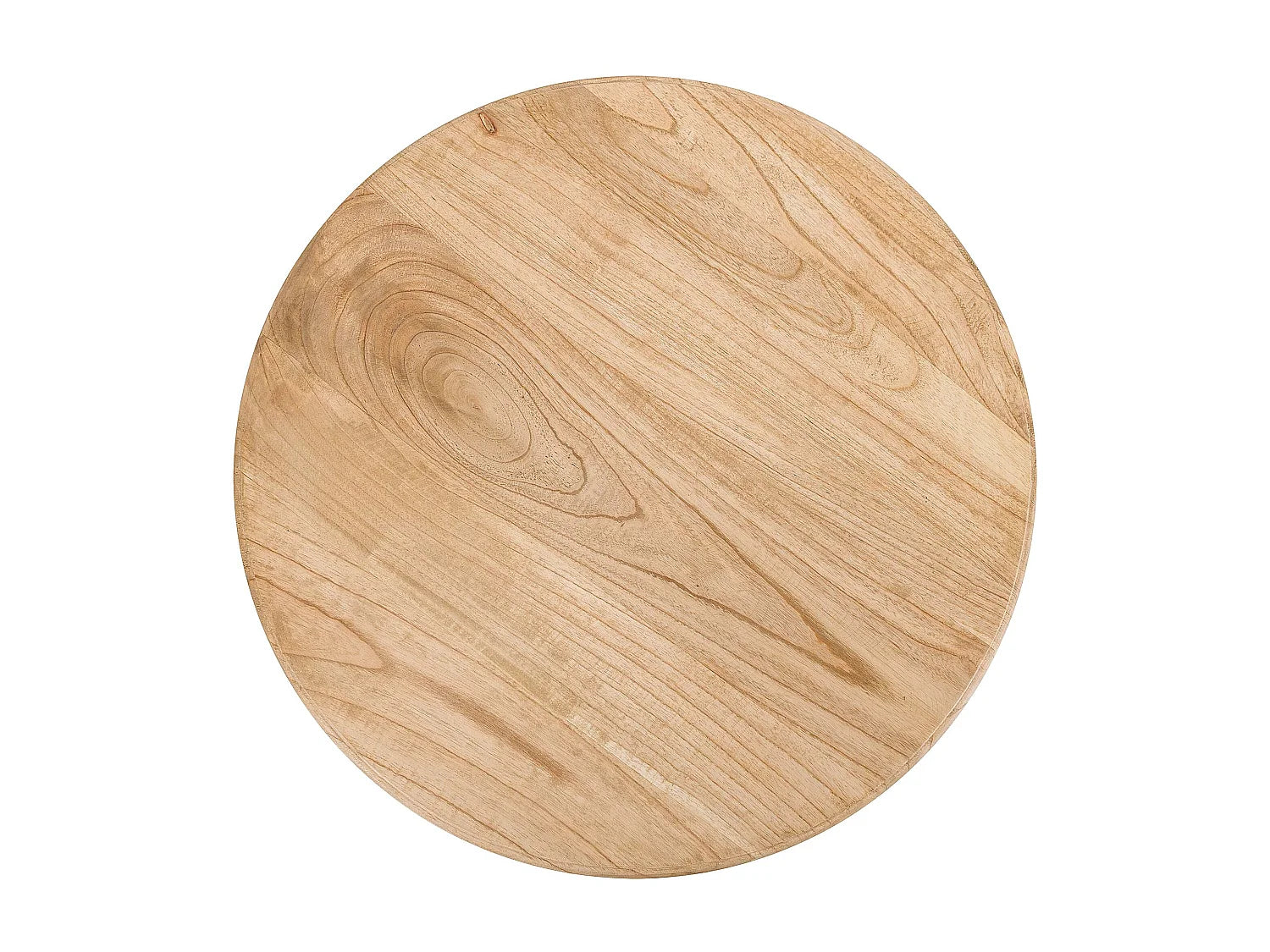 Bout de canapé rond haut en bois de mindi – SYLVA