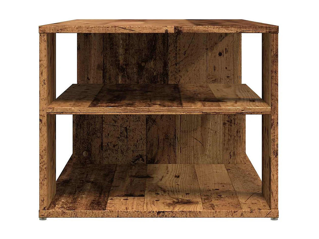 Bout de canapé bas en bois massif marron – RONDIN