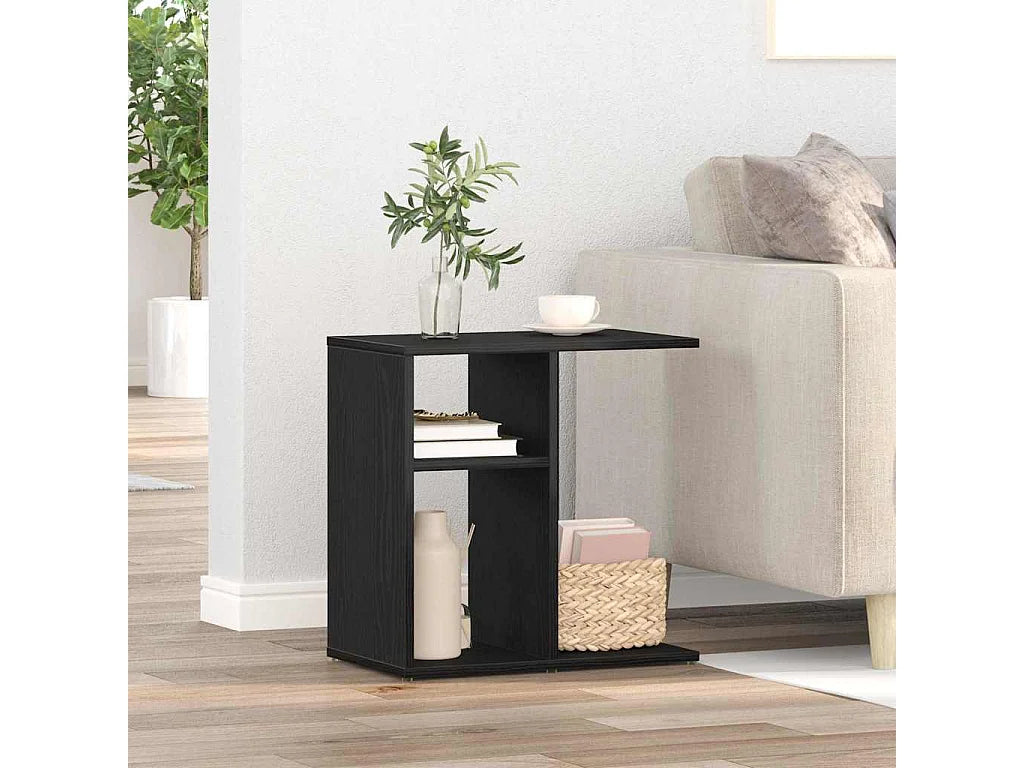 Bout de canapé en bois chêne noir – NORDIK