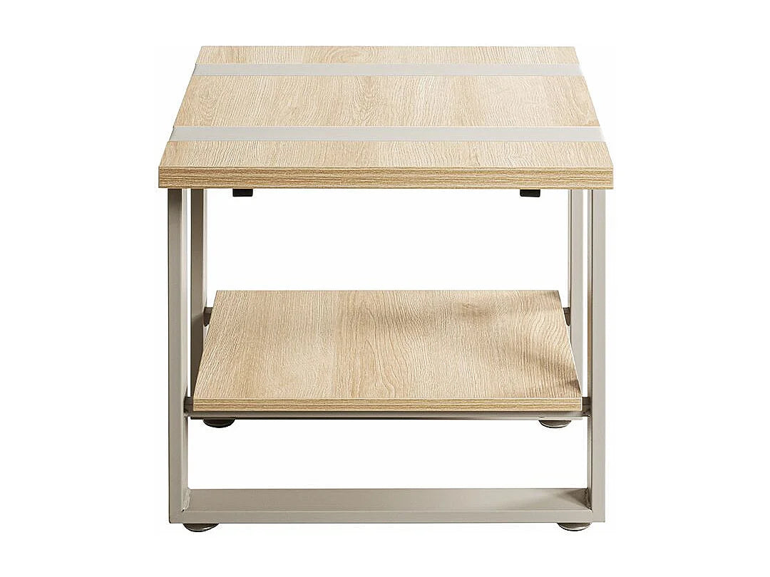 Bout de canapé étagère chêne et métal gris – SYLVAN