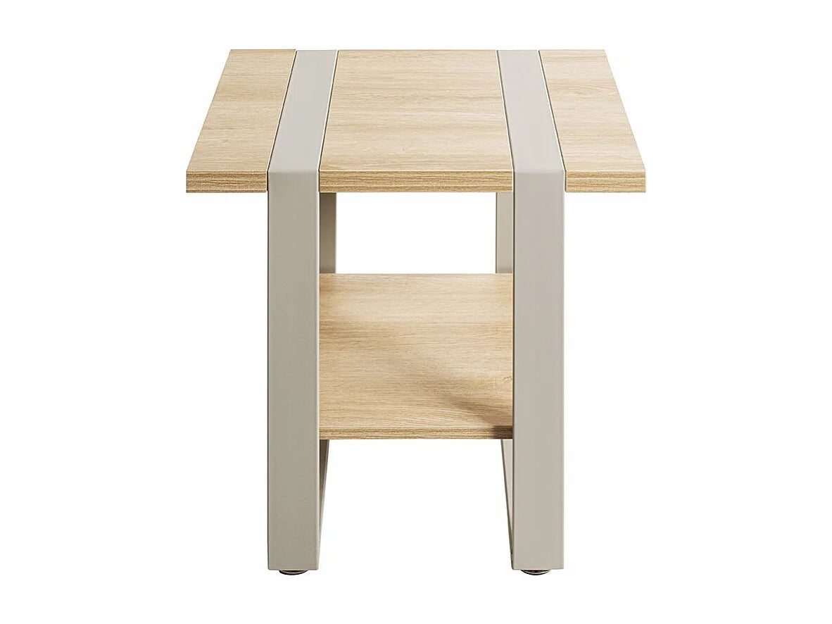 Bout de canapé étagère chêne et métal gris – SYLVAN