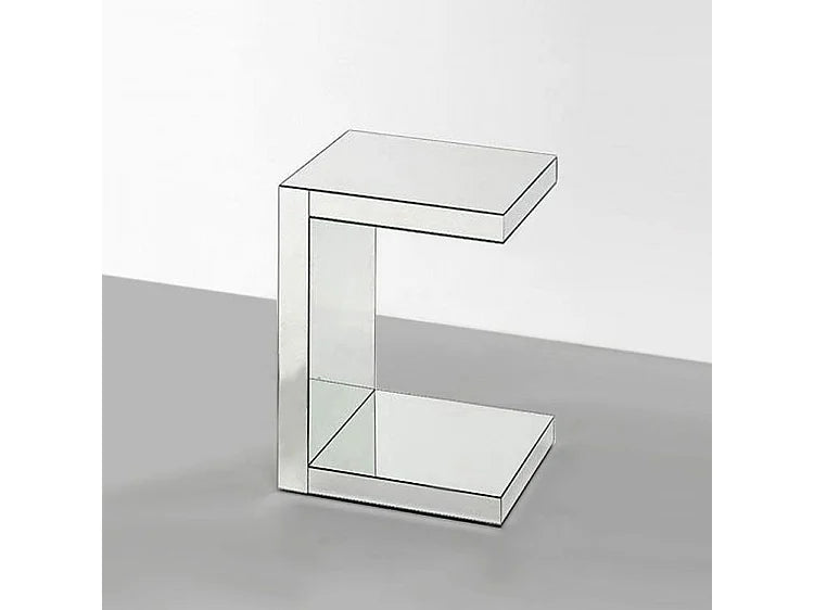 Bout de canapé effet miroir argenté – ZIKON