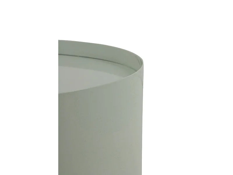 Bout de canapé cylindrique en métal blanc – COLONNE