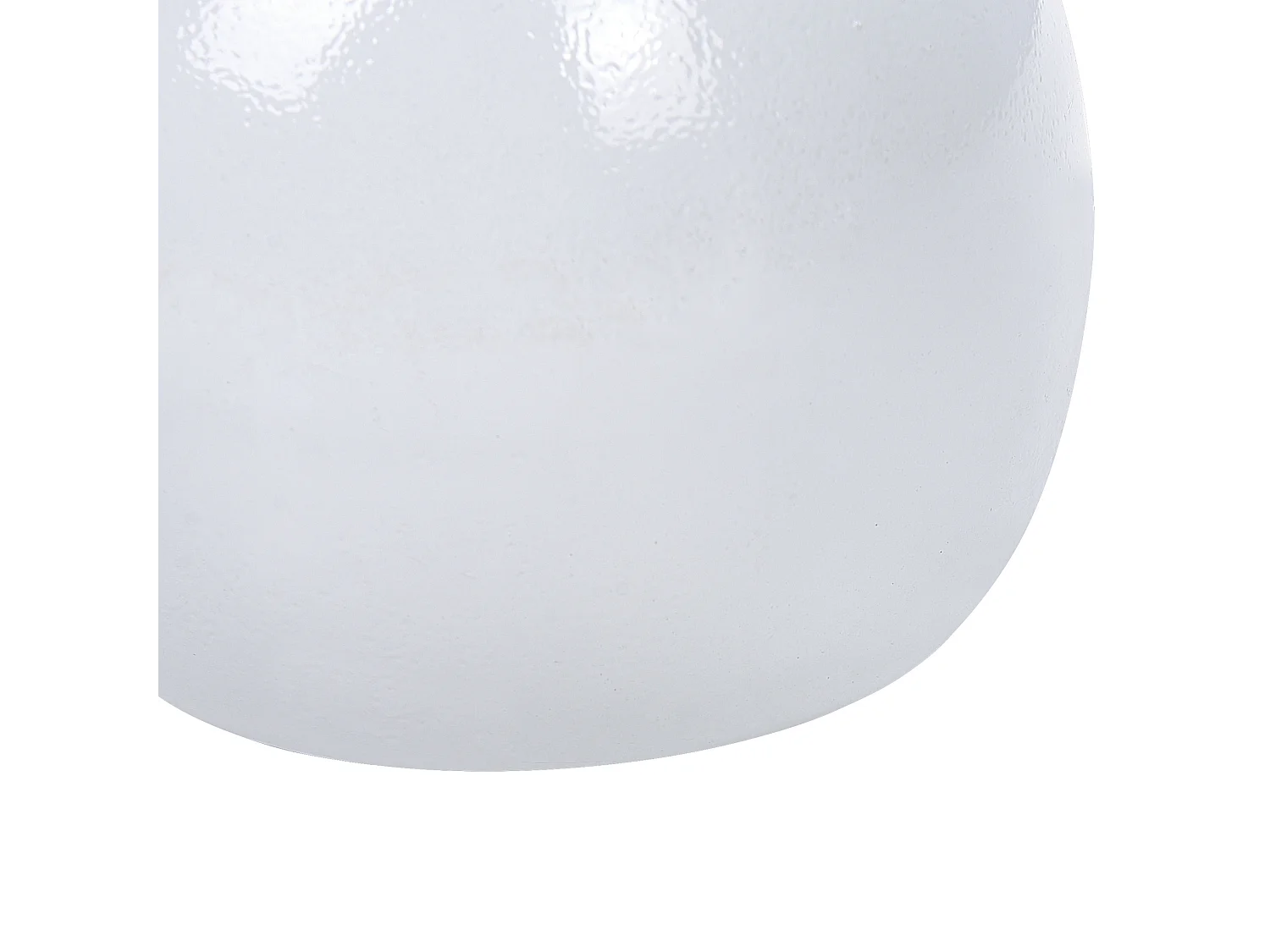 Bout de canapé rond en métal blanc scandinave – ALUÉA