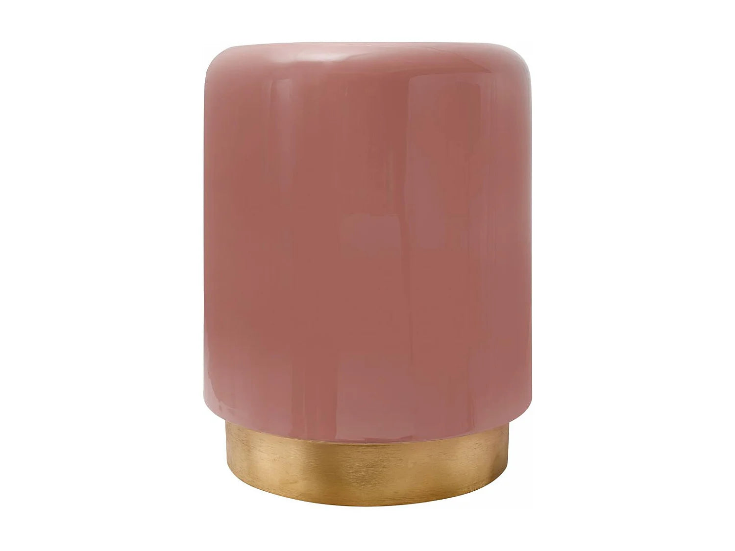 Bout de canapé en fer rétro-vintage rose – ROSALIE