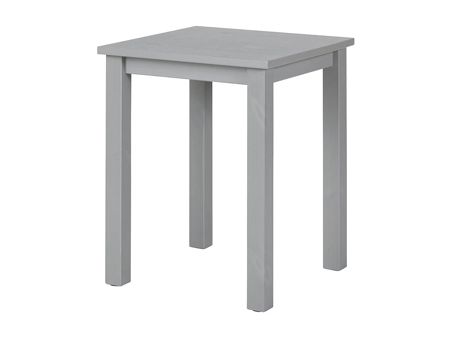 Bout de canapé carré en bois massif vernis gris – FENNO