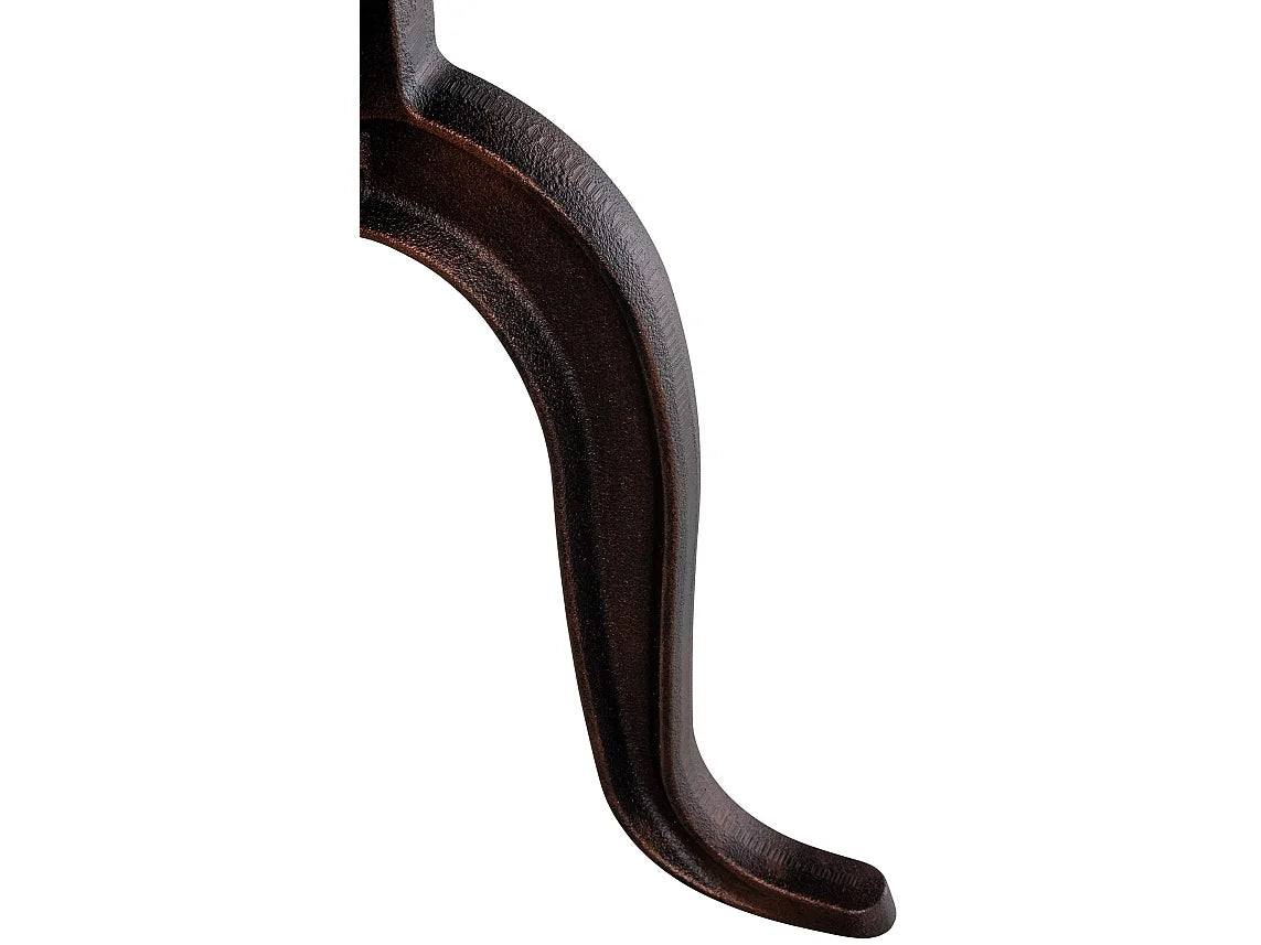 Bout de canapé rond en métal bronze réglable – FORGIO
