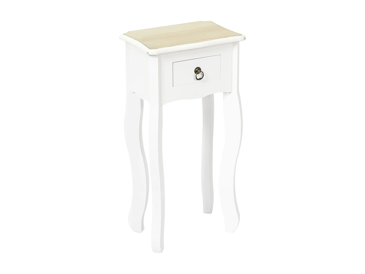 Bout de canapé haut blanc style rétro – ALBA