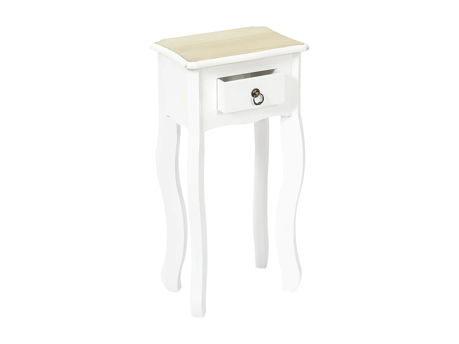 Bout de canapé haut blanc style rétro – ALBA