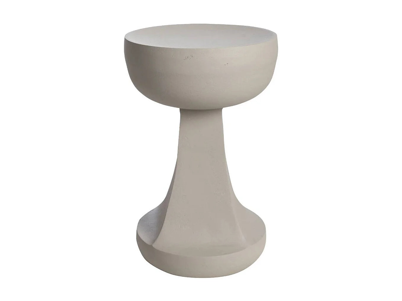 Bout de canapé bas en bois massif beige – DAÏSSA