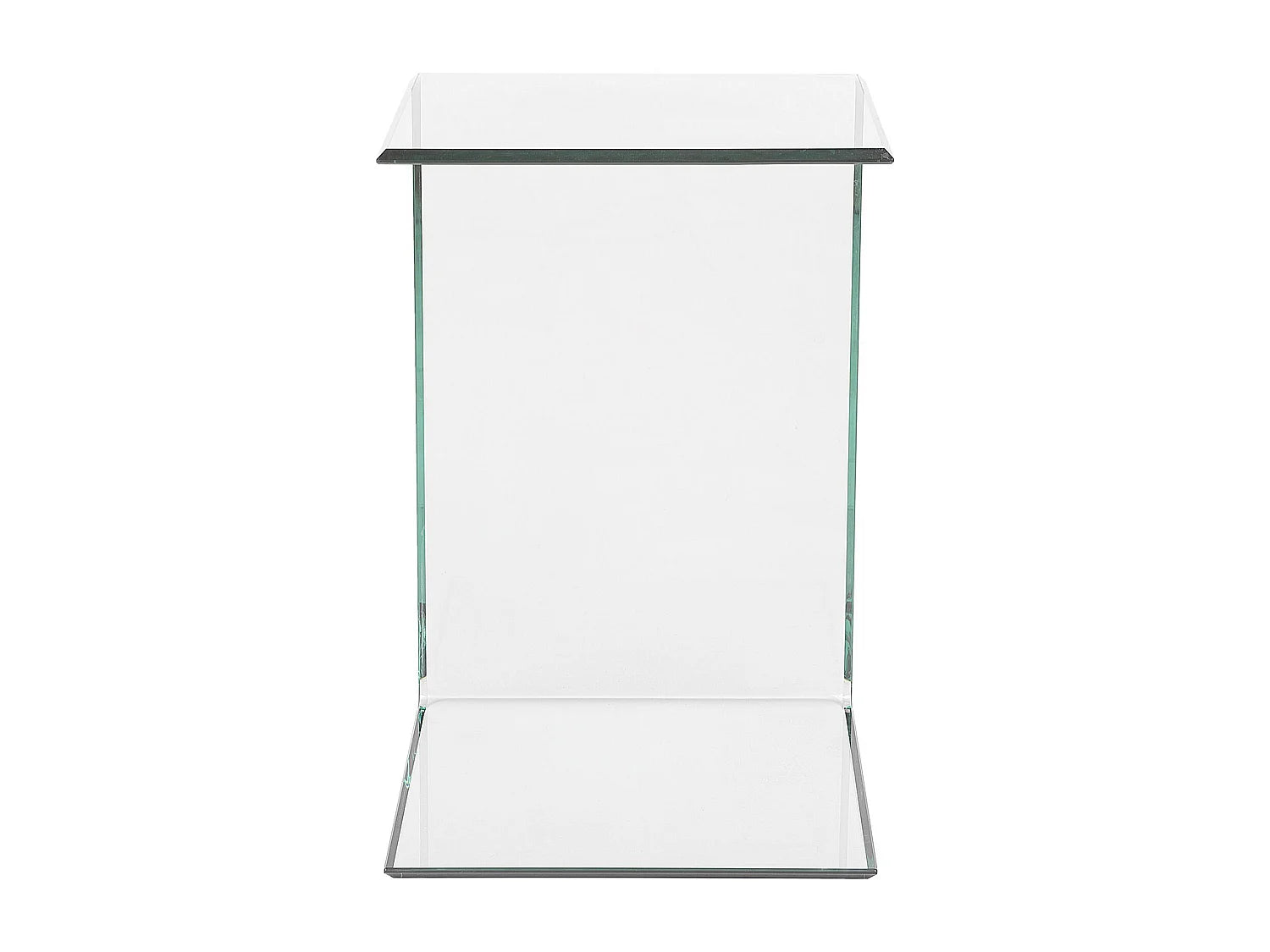 Bout de canapé en verre transparent contemporain – CLARO