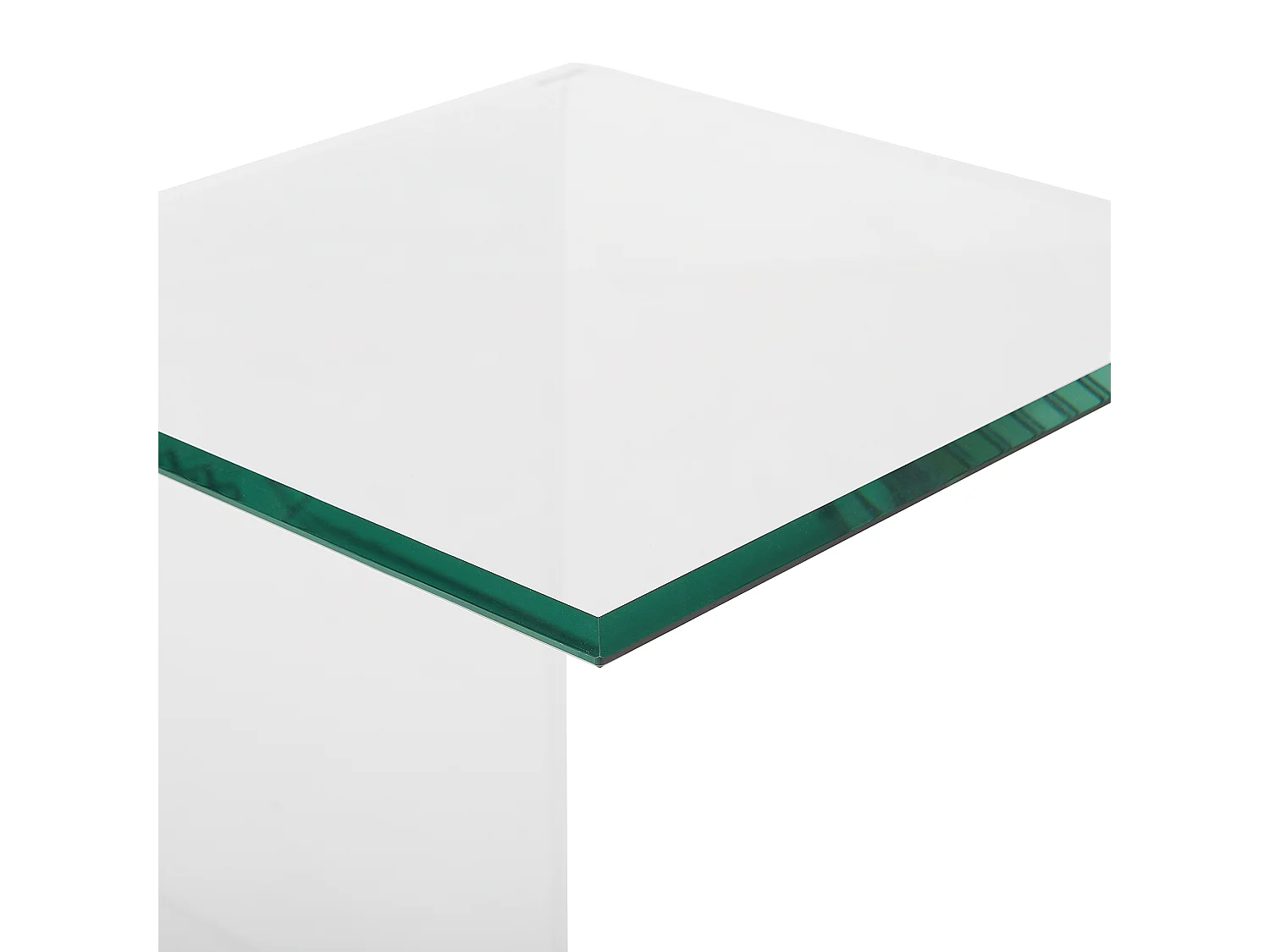 Bout de canapé en verre transparent contemporain – CLARO