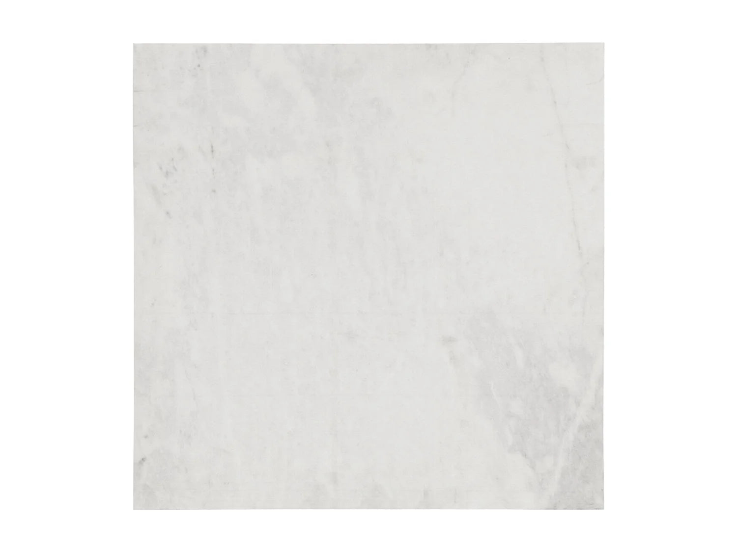 Bout de canapé carré marbre blanc pieds argent – ARGENO