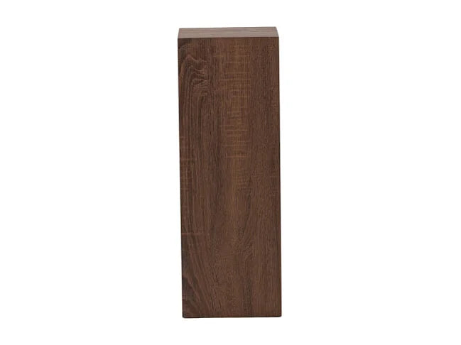 Bout de canapé haute sellette en bois marron – SOLVA