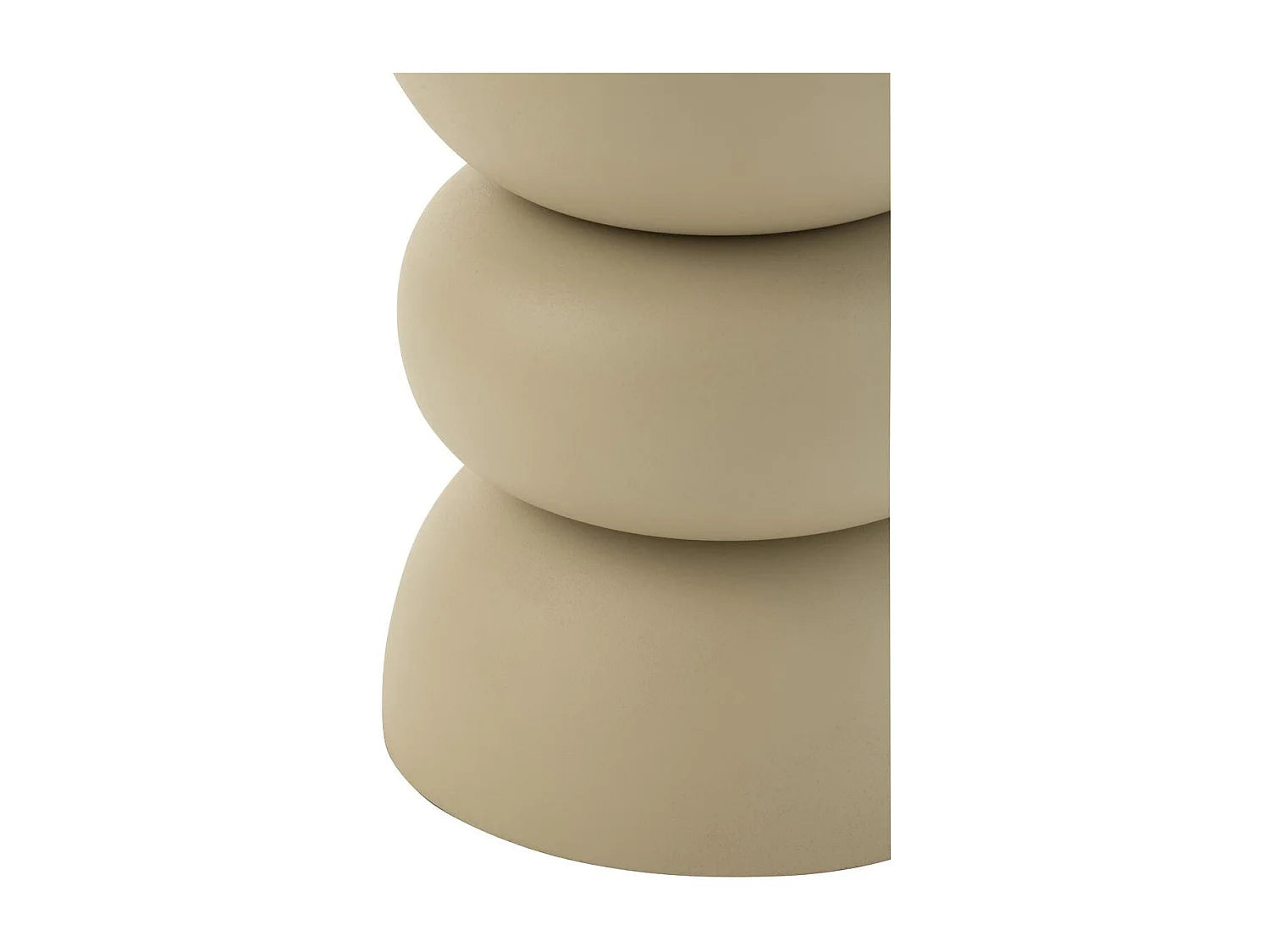 Bout de canapé design en métal ivoire – SELVA