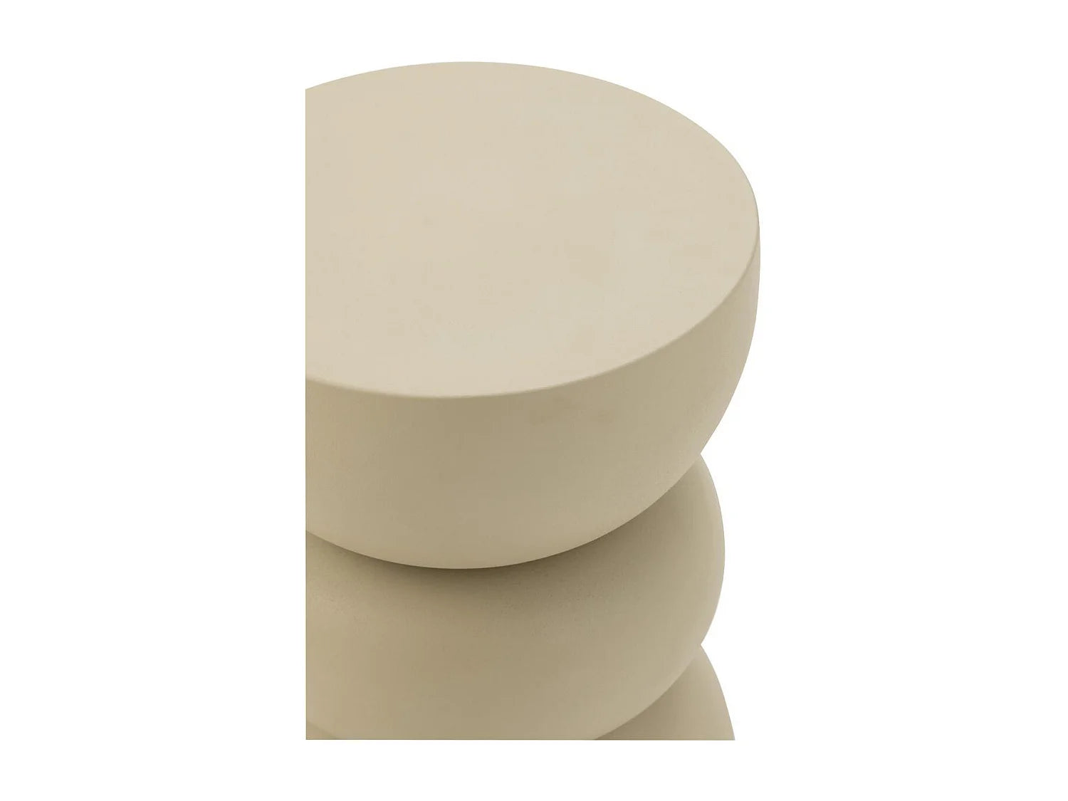 Bout de canapé design en métal ivoire – SELVA