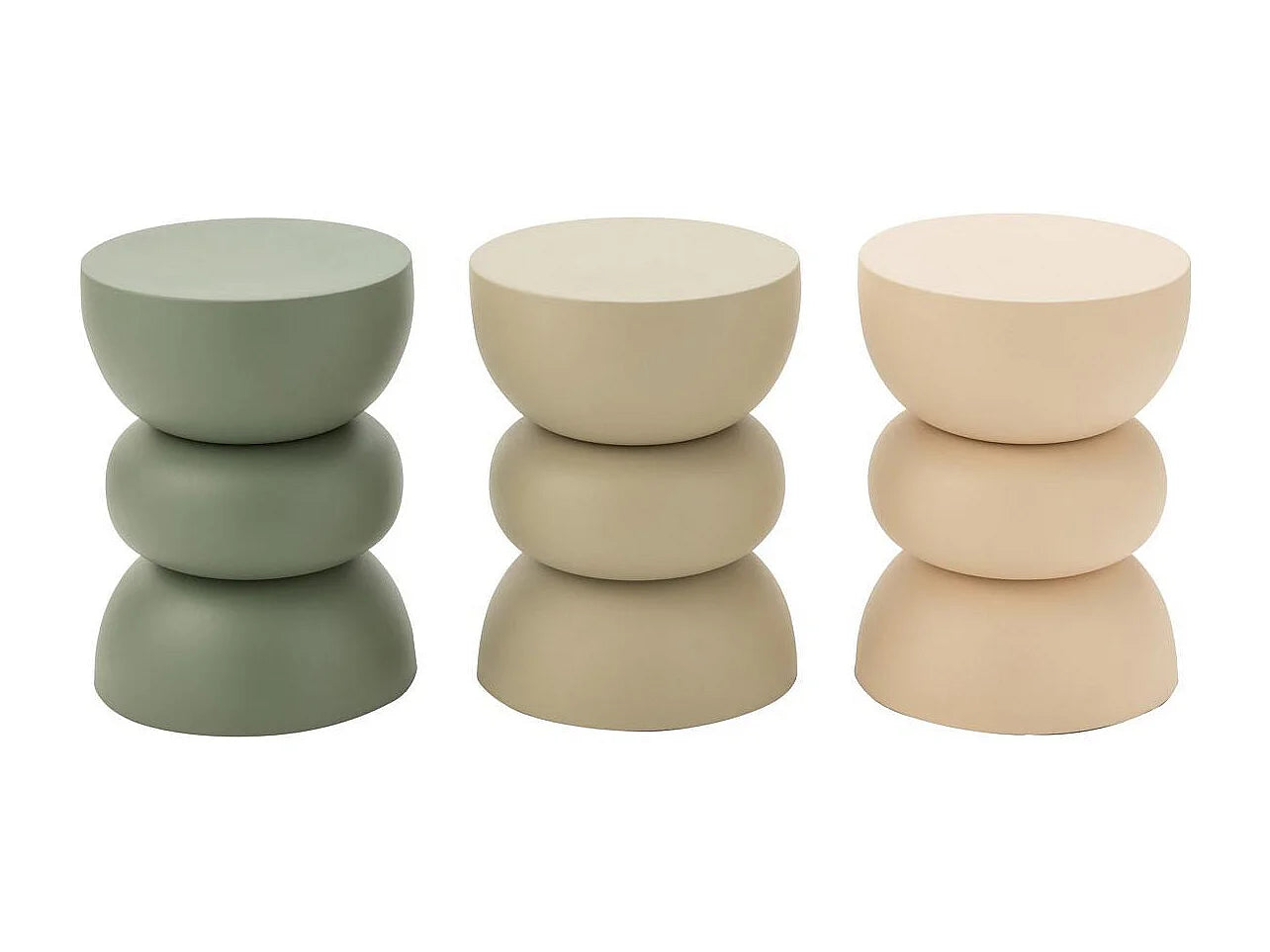 Bout de canapé design en métal ivoire – SELVA