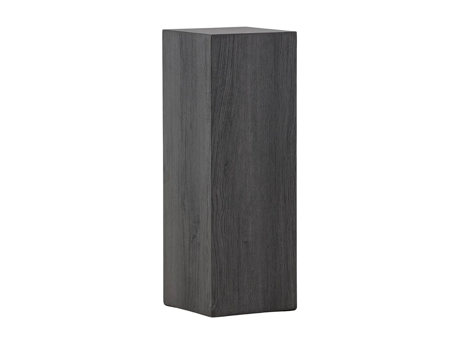 Bout de canapé colonne carré en MDF noir – OBELI
