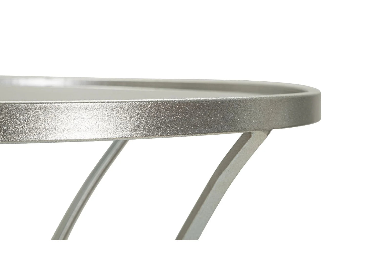 Bout de canapé haut métal plateau verre fumé – VESPA