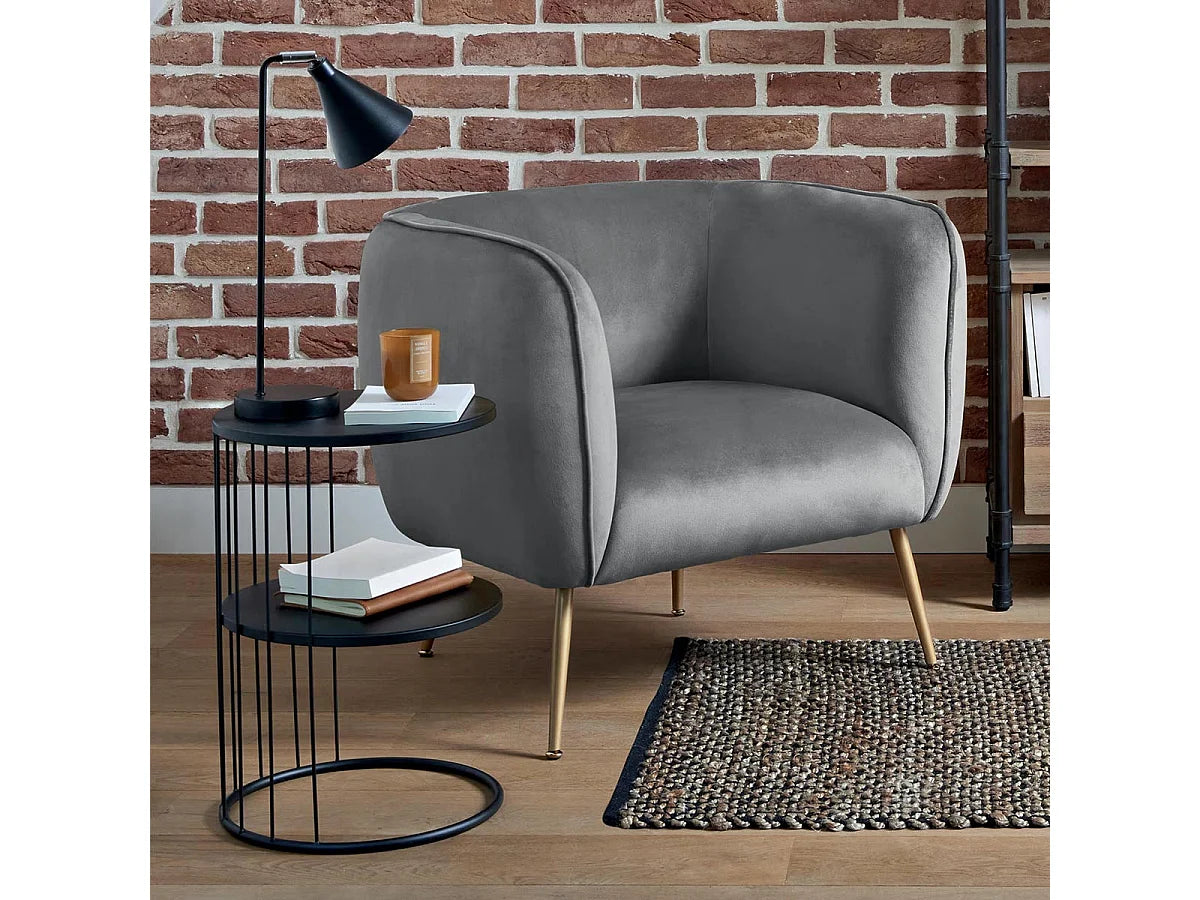 Bout de canapé design en métal noir – KORVO